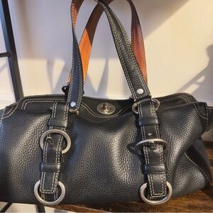Original Coach Chelsea Satchel 2006
Black Pebbled Leather 
Silver Hardware